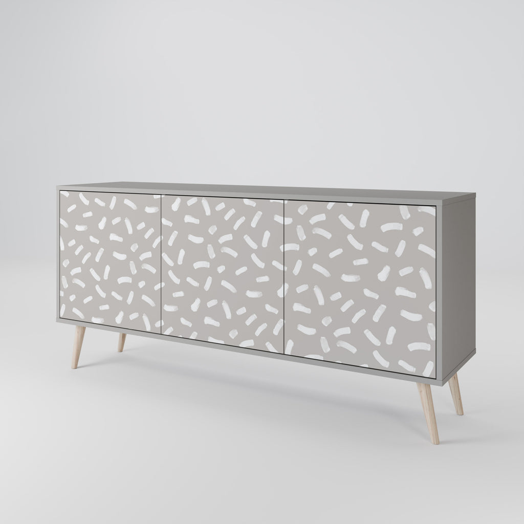 PASSING SECONDS Sideboard mit 3 Türen in grauer Ausführung