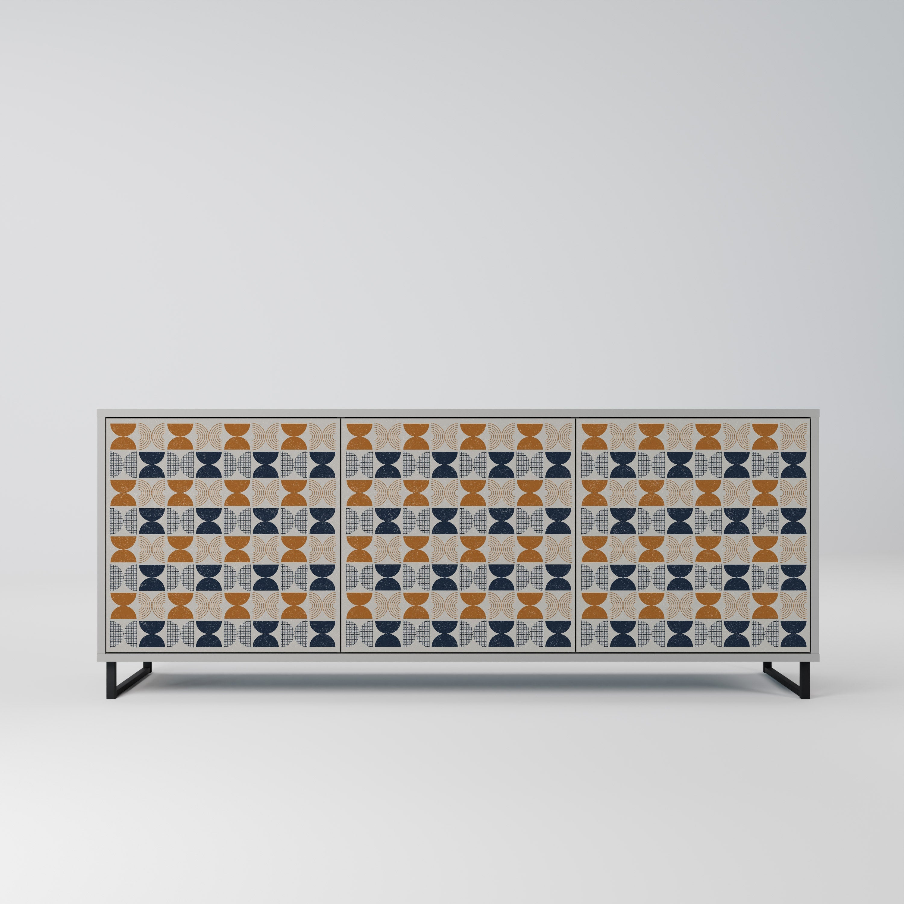 Sideboard mit 3 Türen der REFLECTION RANGE in grauem Finish