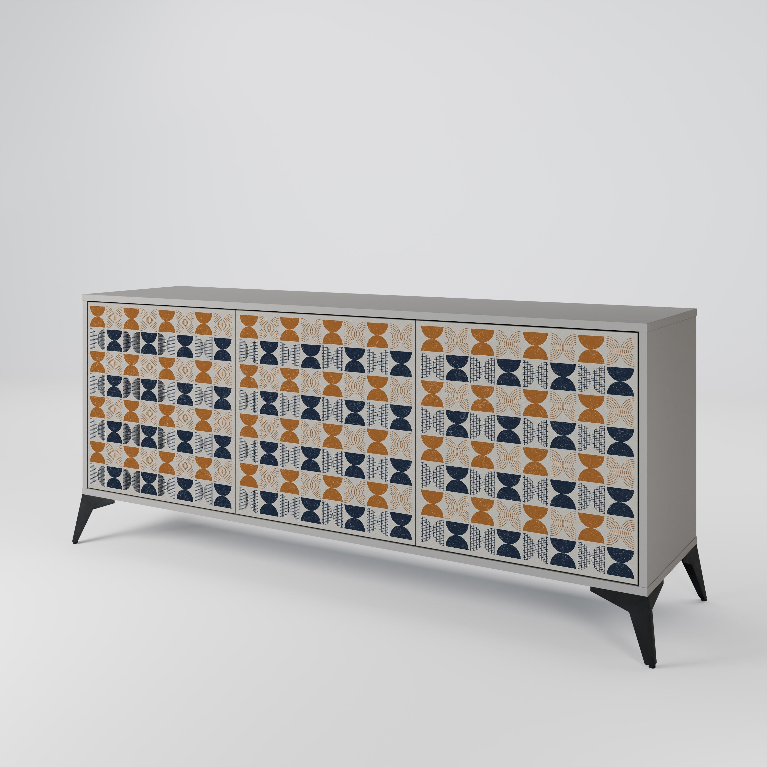 Sideboard mit 3 Türen der REFLECTION RANGE in grauem Finish