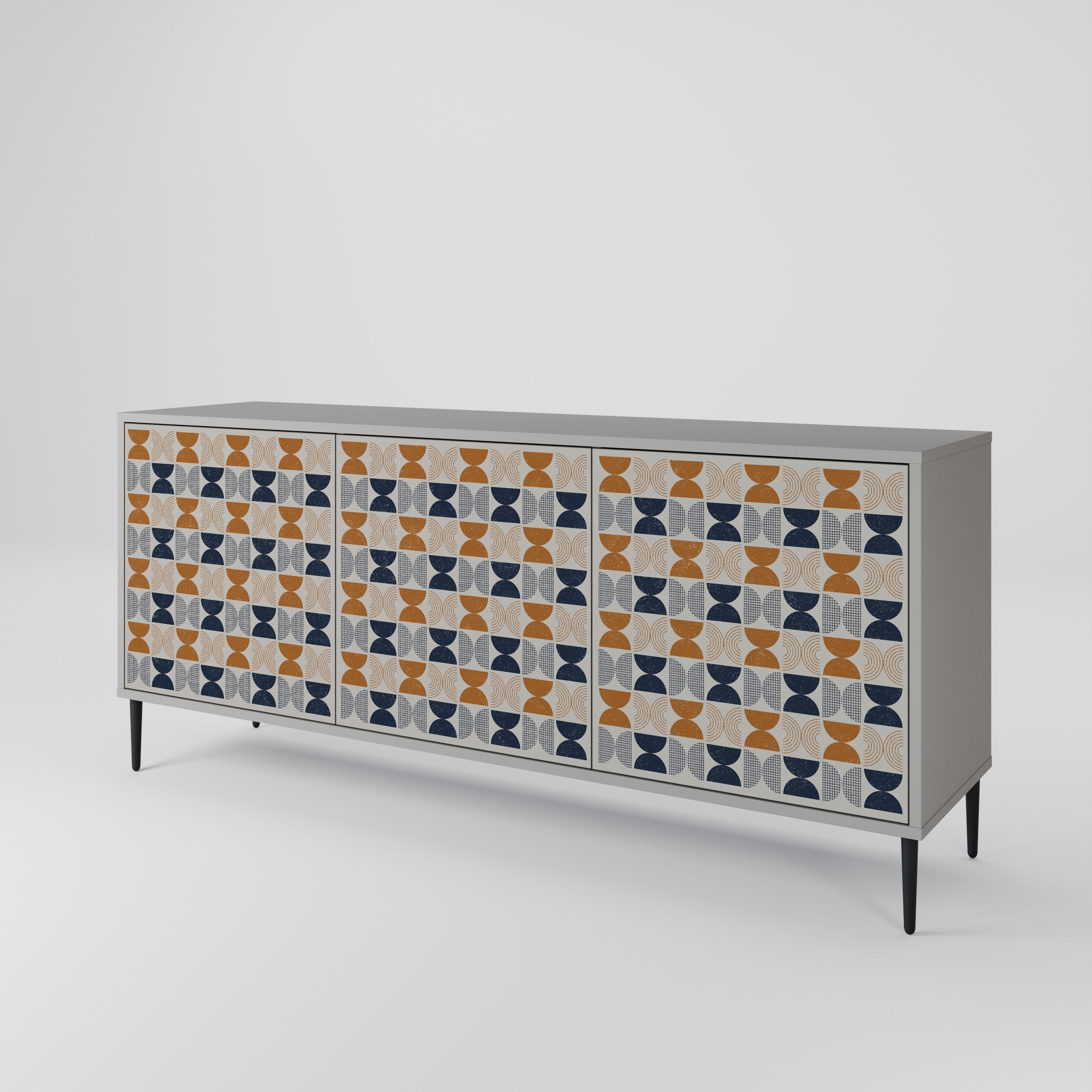 Sideboard mit 3 Türen der REFLECTION RANGE in grauem Finish