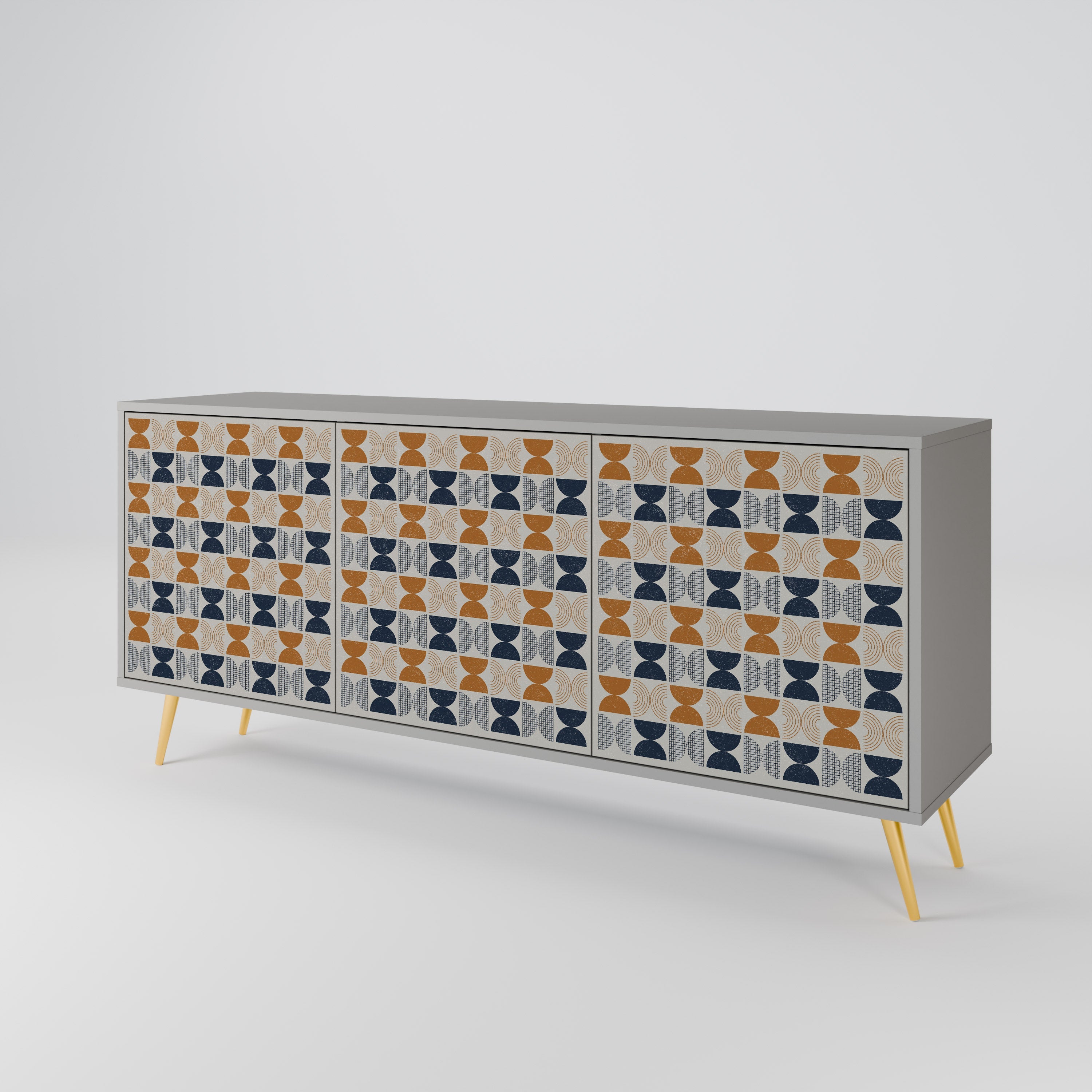 Sideboard mit 3 Türen der REFLECTION RANGE in grauem Finish