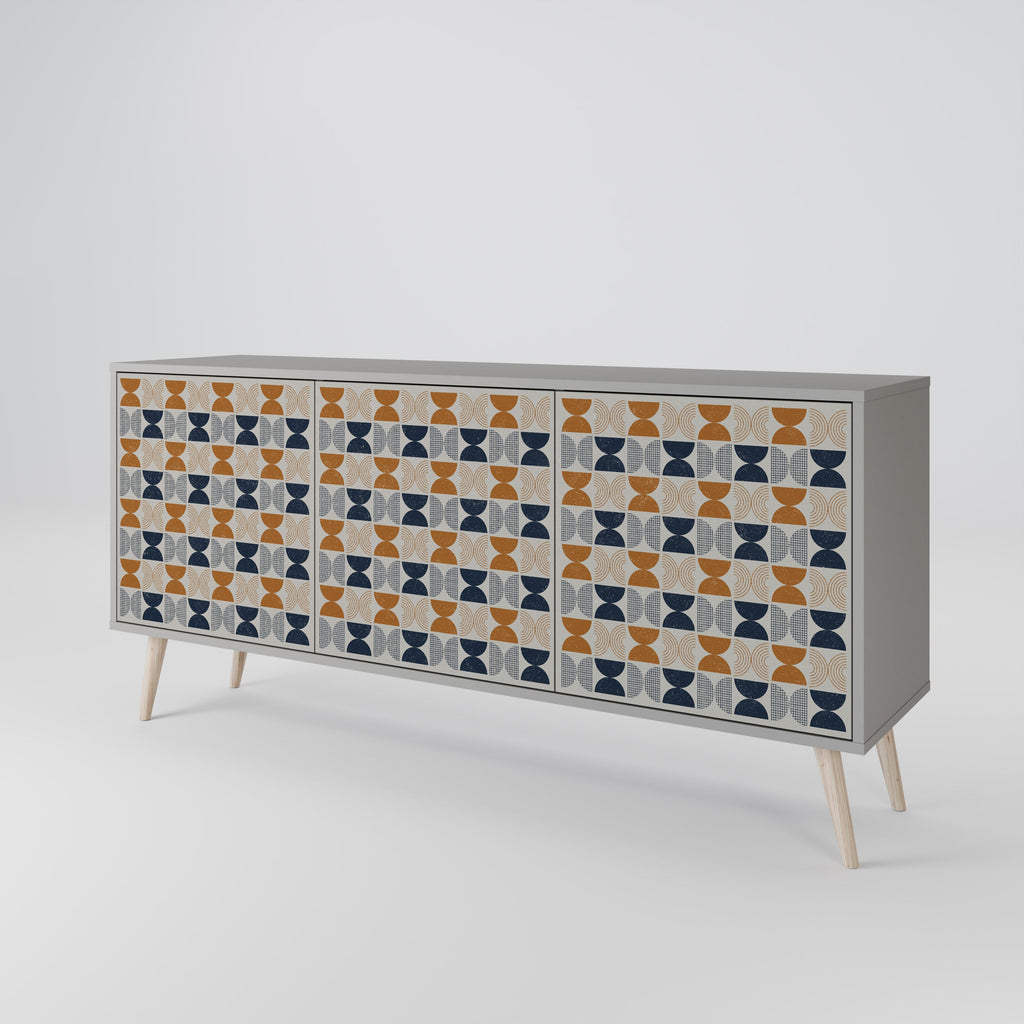Sideboard mit 3 Türen der REFLECTION RANGE in grauem Finish
