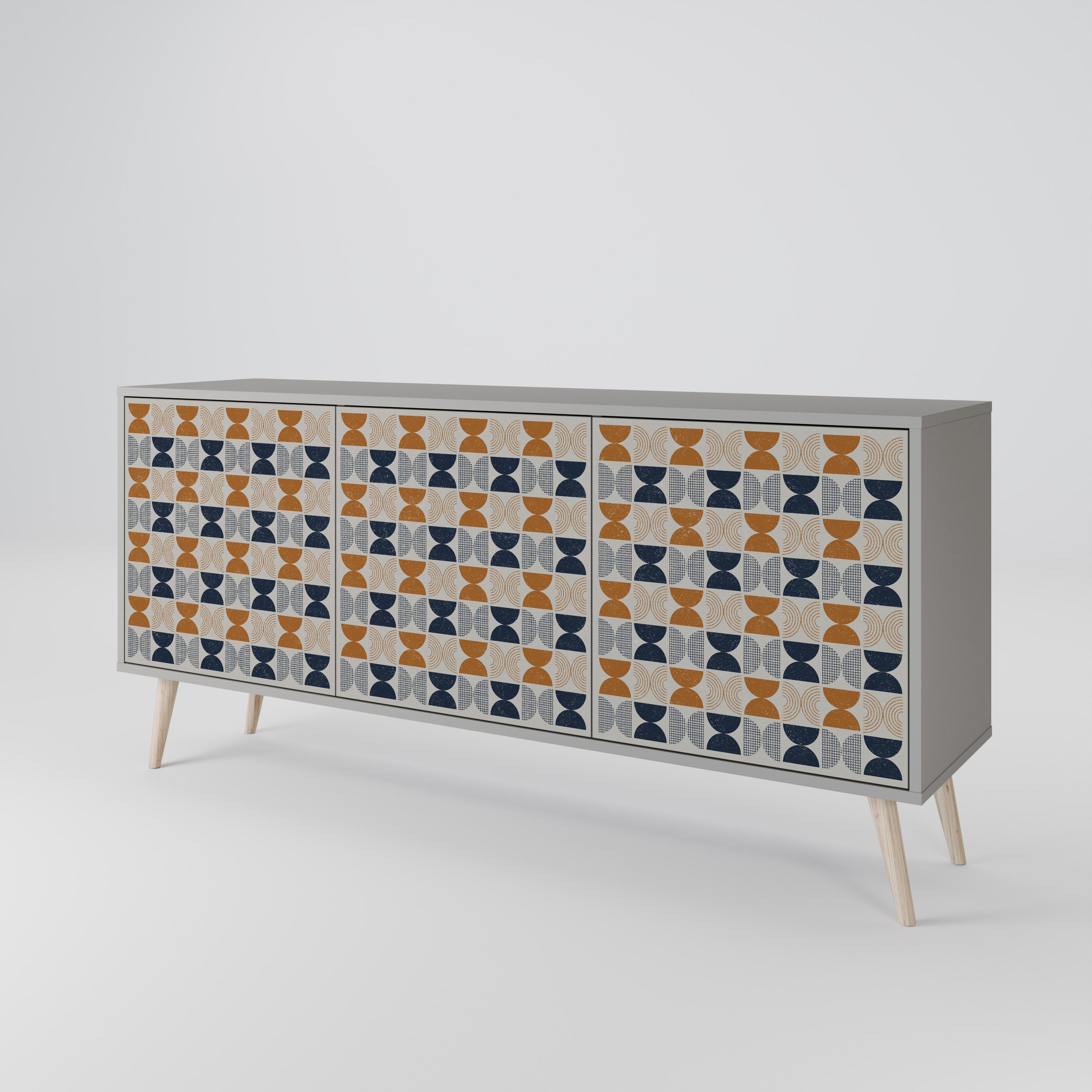 Sideboard mit 3 Türen der REFLECTION RANGE in grauem Finish