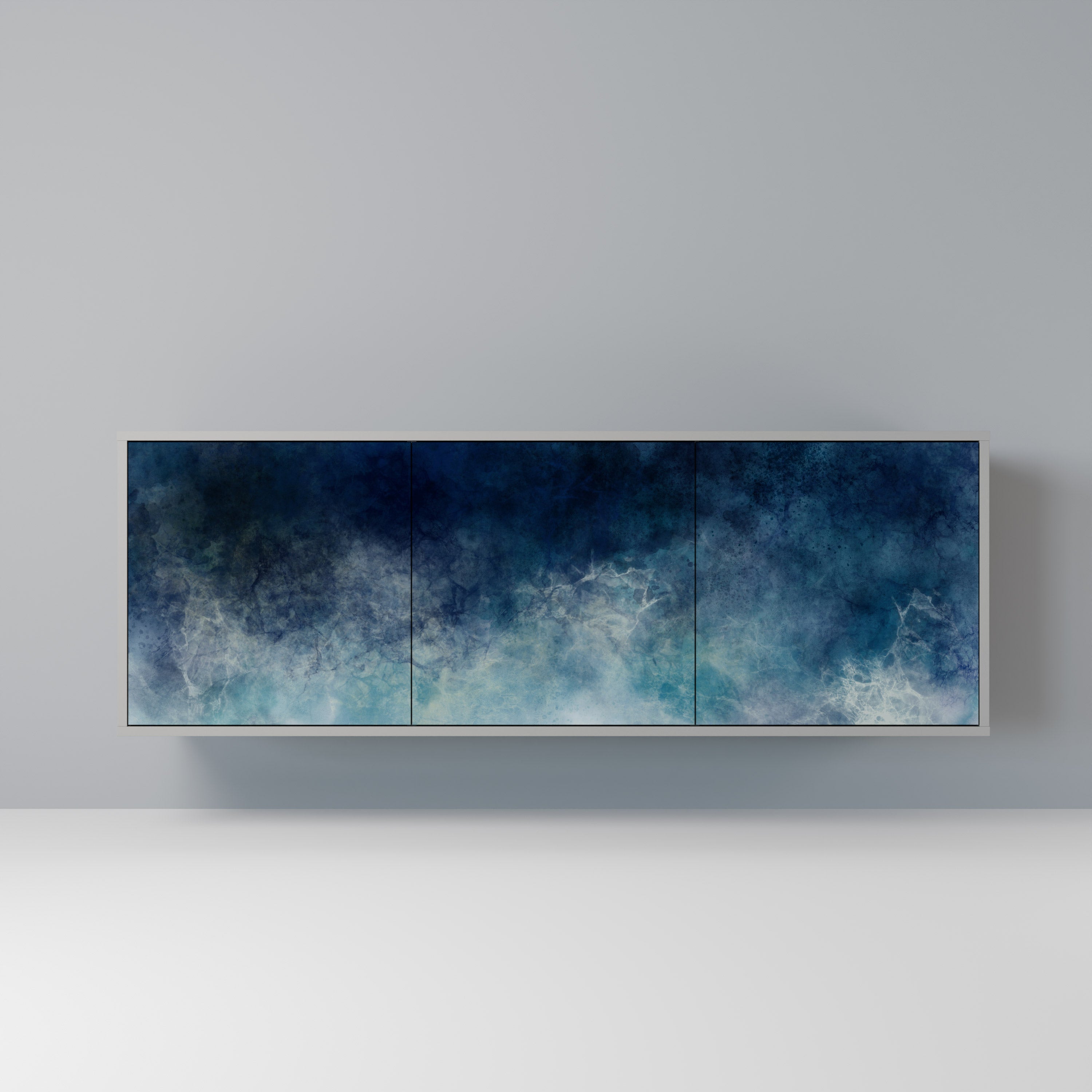 CELESTIAL FALL 3-türiges Sideboard in grauem Finish