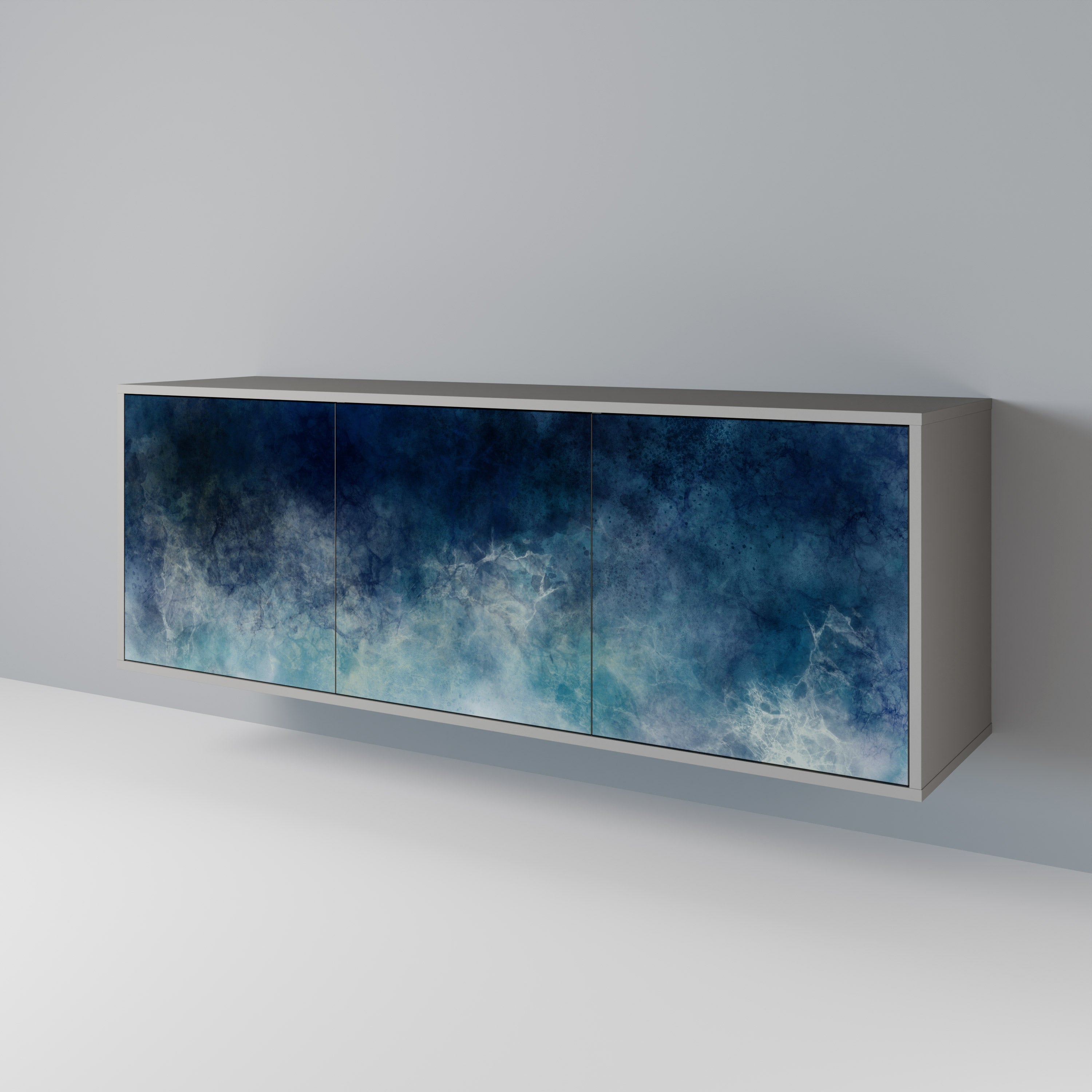 CELESTIAL FALL 3-türiges Sideboard in grauem Finish