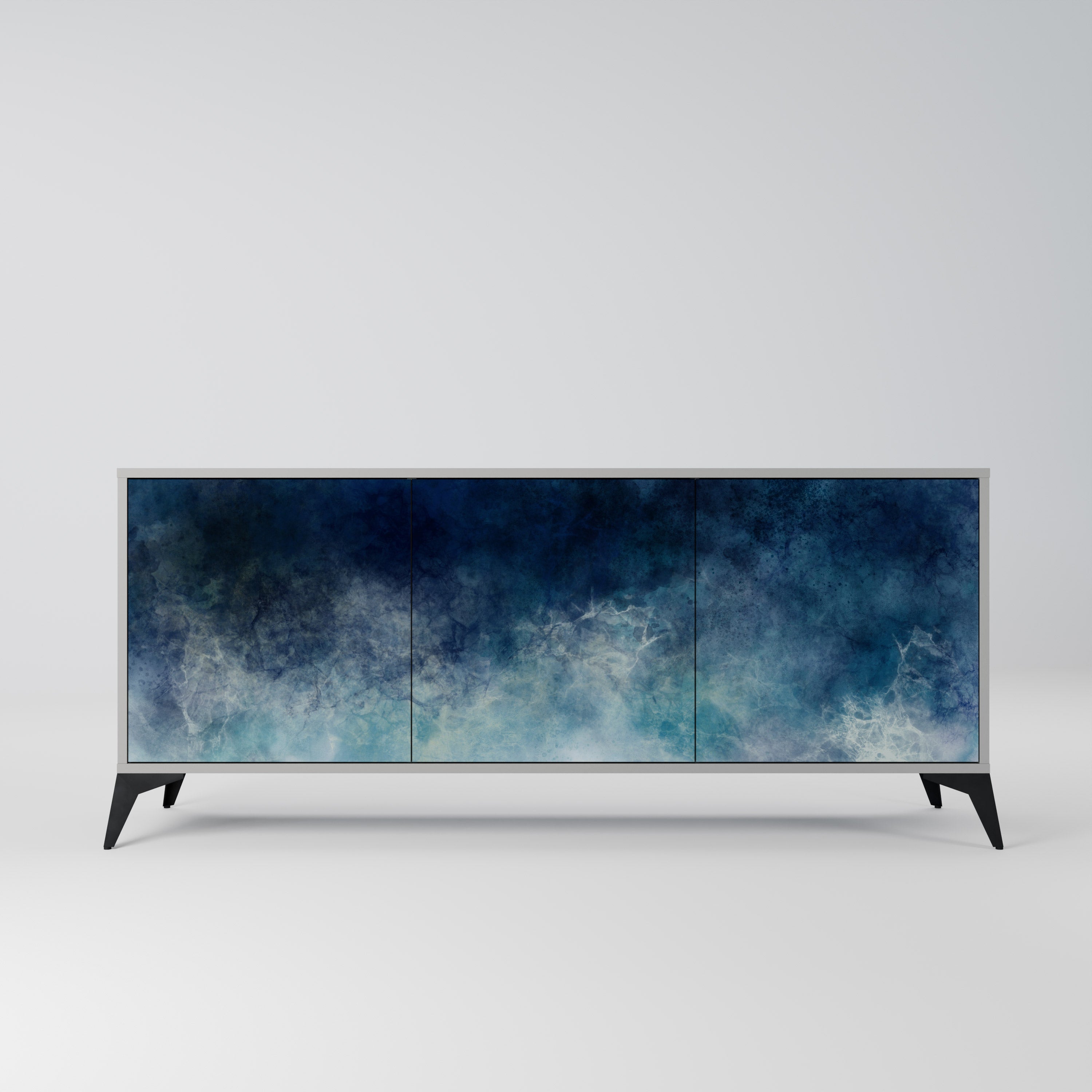 CELESTIAL FALL 3-türiges Sideboard in grauem Finish