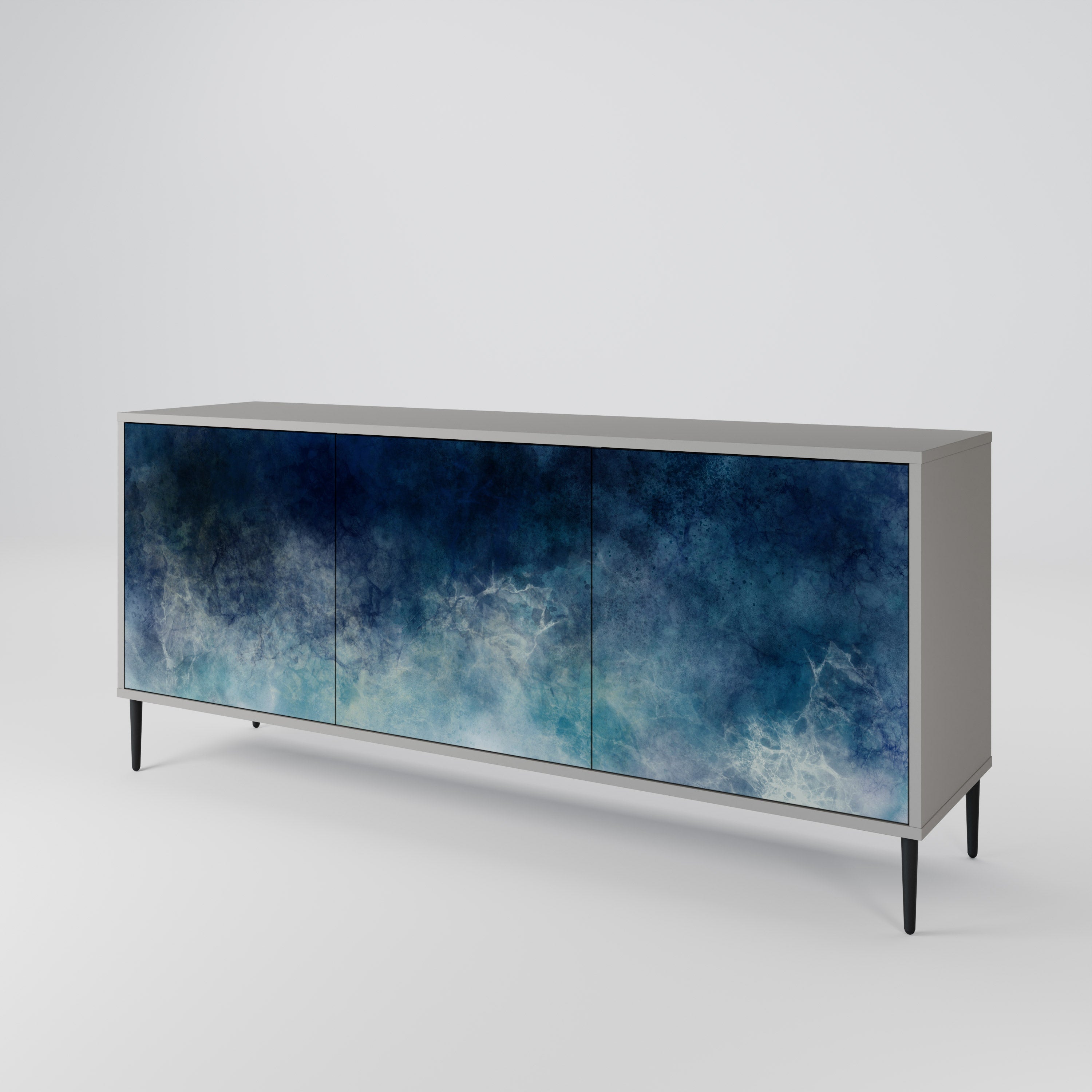 CELESTIAL FALL 3-türiges Sideboard in grauem Finish