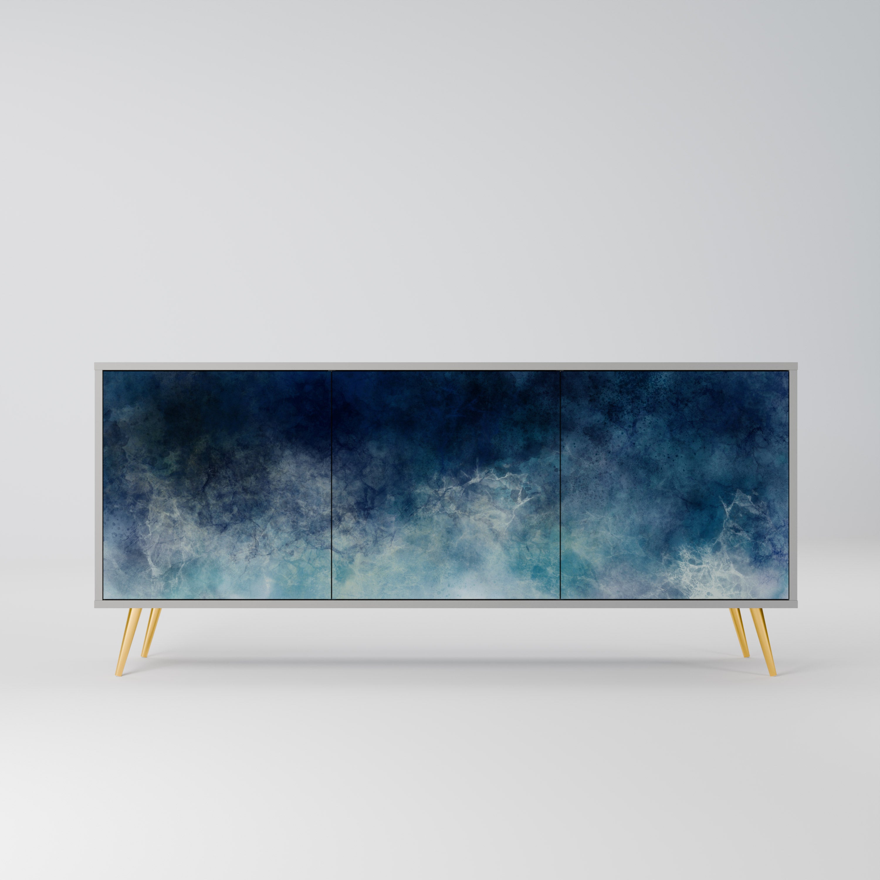 CELESTIAL FALL 3-türiges Sideboard in grauem Finish