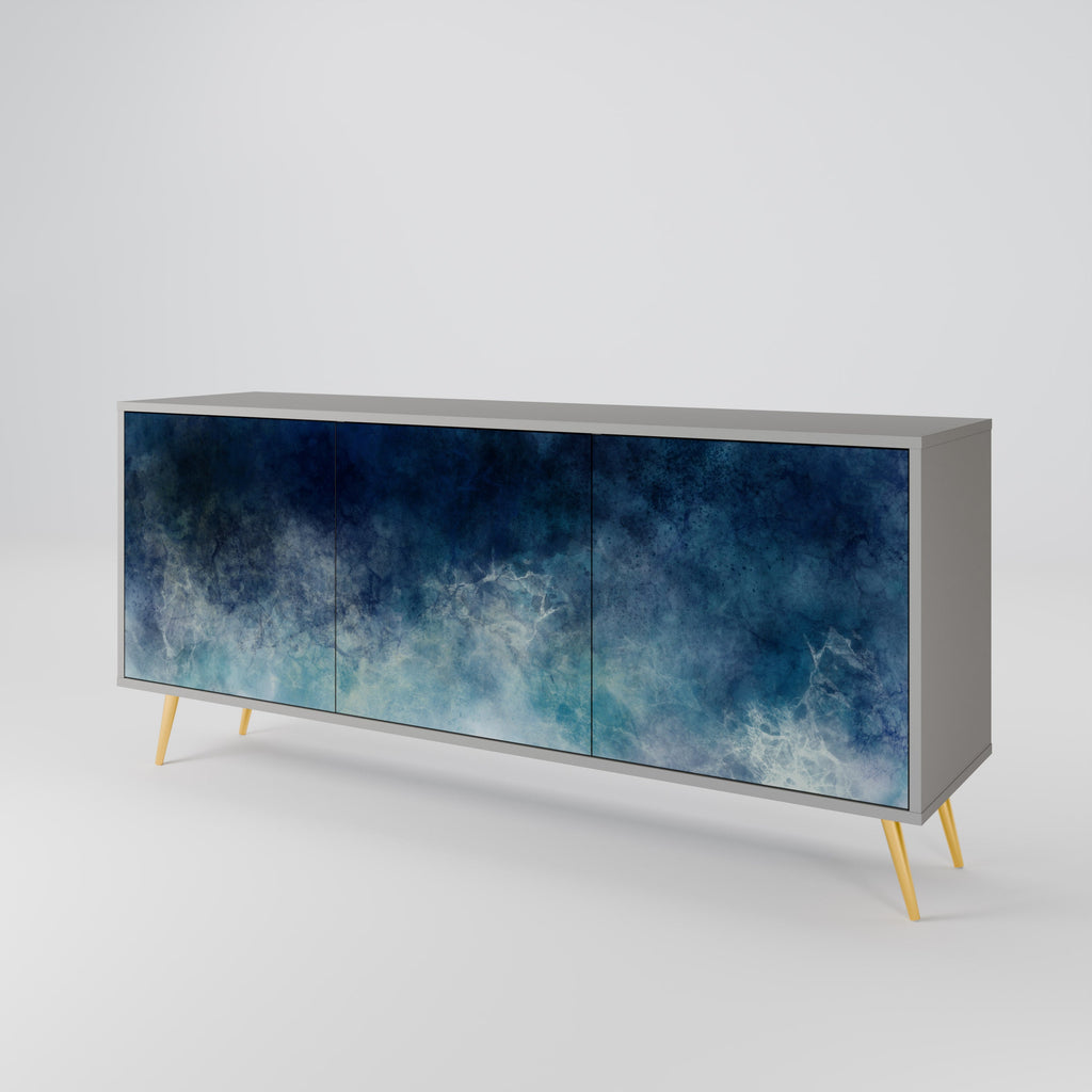 CELESTIAL FALL 3-türiges Sideboard in grauem Finish
