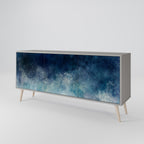 CELESTIAL FALL 3-Door Sideboard in Grey Finish