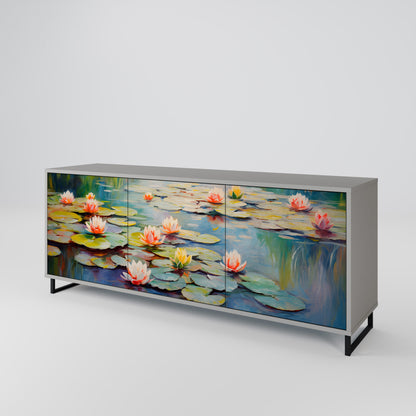 BLOOMING WATERS 3-türiges Sideboard