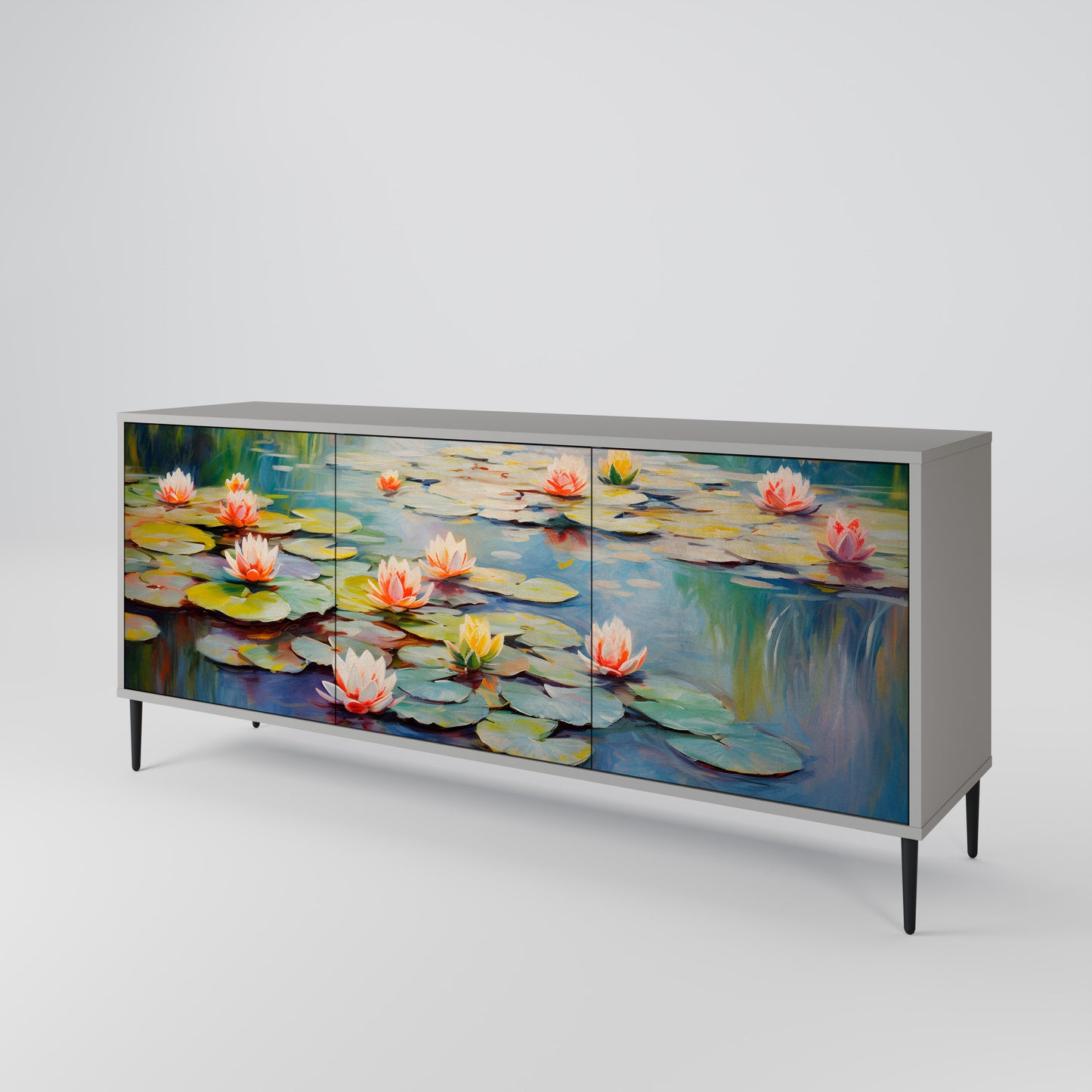 BLOOMING WATERS 3-türiges Sideboard