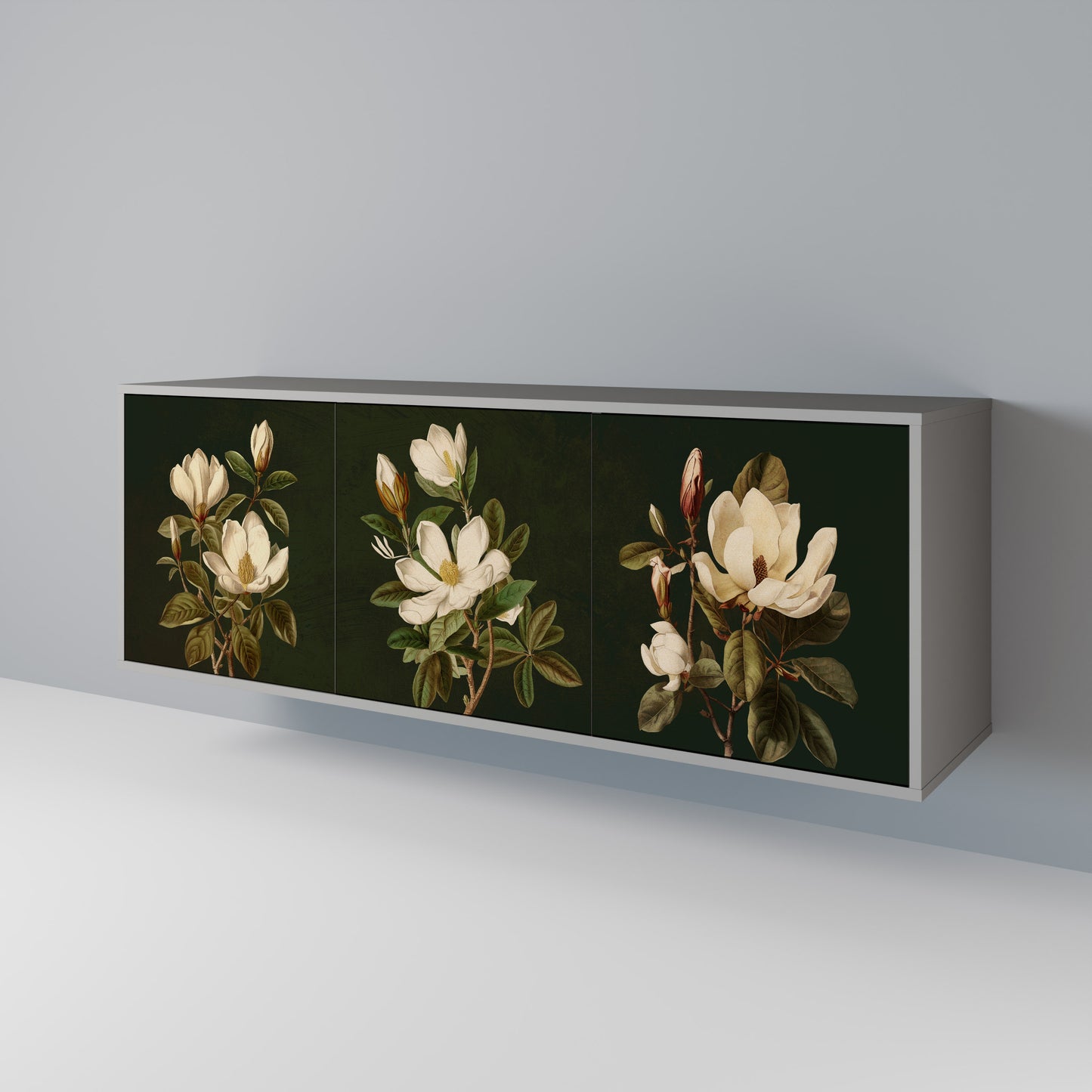 FLORAL NOIR 3-türiges Sideboard