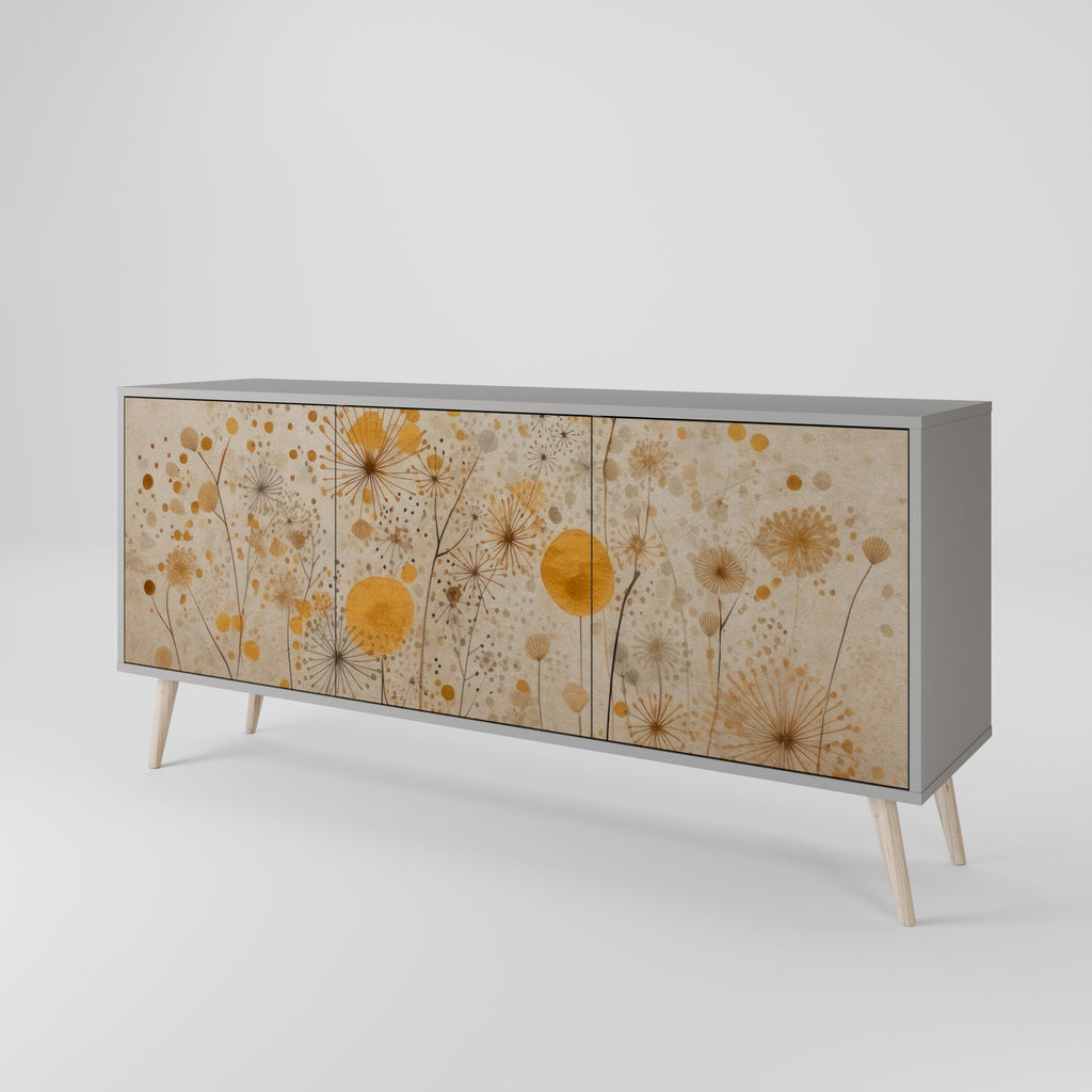MORNING GLADE Sideboard mit 3 Türen in grauem Finish
