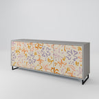 SPRING WHIMSY 3-Door Sideboard in Grey Finish