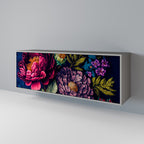 BLOOMING ELEGANCE Sideboard mit 3 Türen in Grau