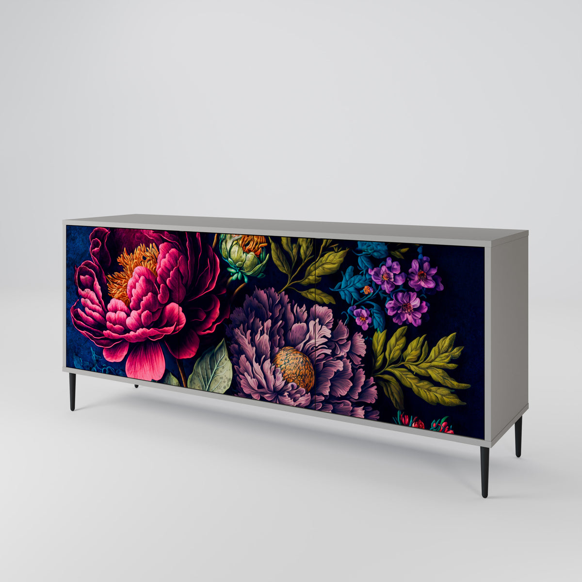 BLOOMING ELEGANCE 3-Door Sideboard
