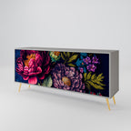 BLOOMING ELEGANCE Sideboard mit 3 Türen in Grau