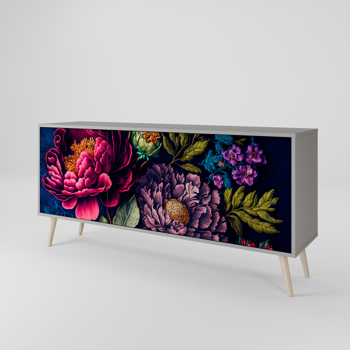 BLOOMING ELEGANCE 3-Door Sideboard