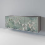 NIGHT LADY 3-Door Sideboard in Grey Finish