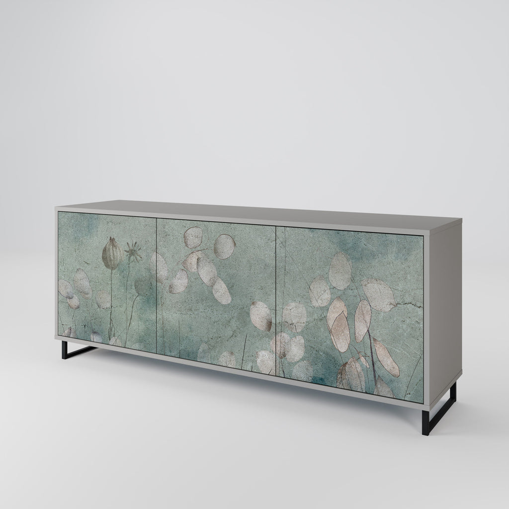 NIGHT LADY 3-türiges Sideboard in grauem Finish