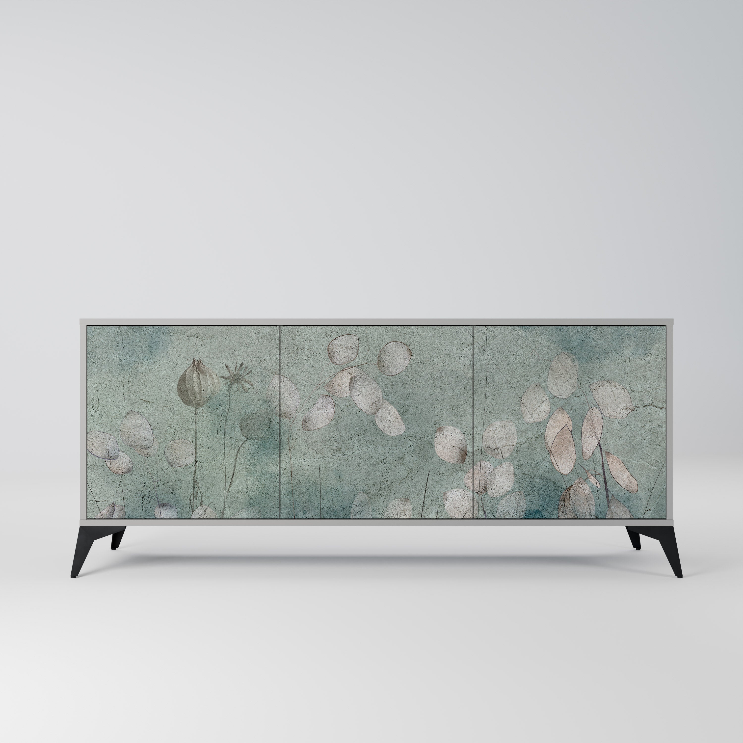 NIGHT LADY 3-türiges Sideboard in grauem Finish