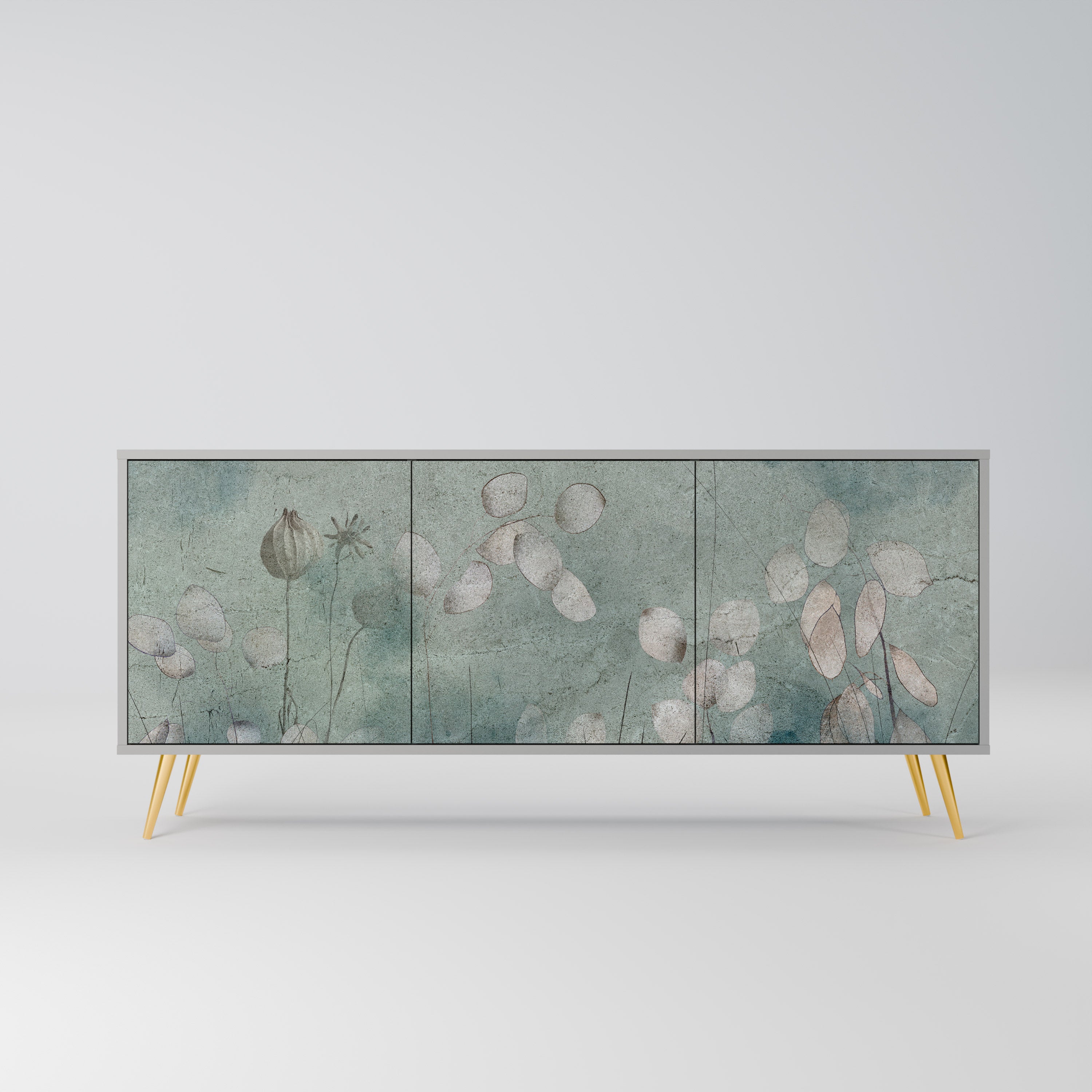 NIGHT LADY 3-türiges Sideboard in grauem Finish