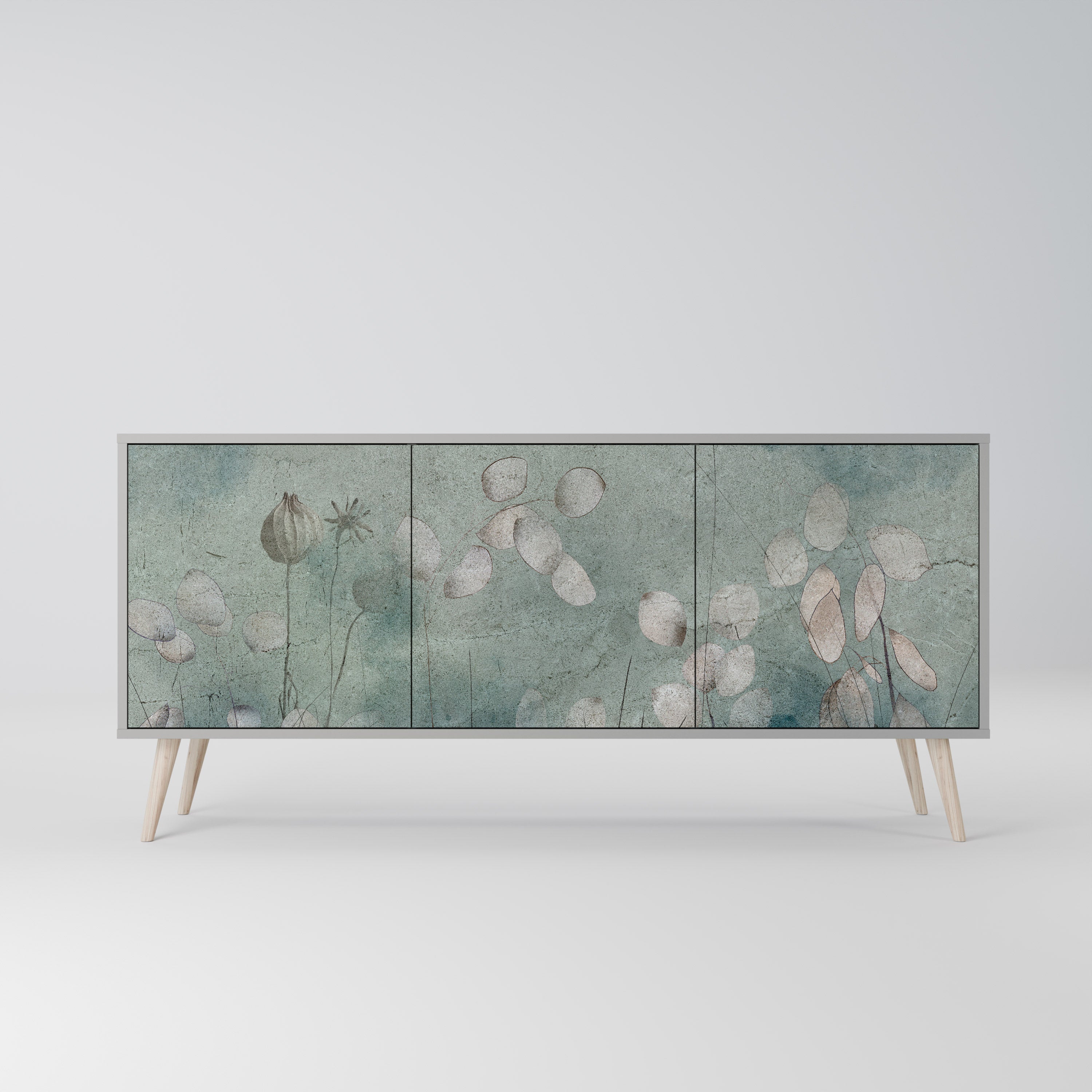 NIGHT LADY 3-türiges Sideboard in grauem Finish