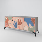 PASTEL DESTINY 3-Door Sideboard in Grey Finish