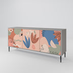 PASTEL DESTINY 3-Door Sideboard in Grey Finish