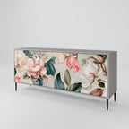 FLORAL GRACE Sideboard mit 3 Türen in Grau