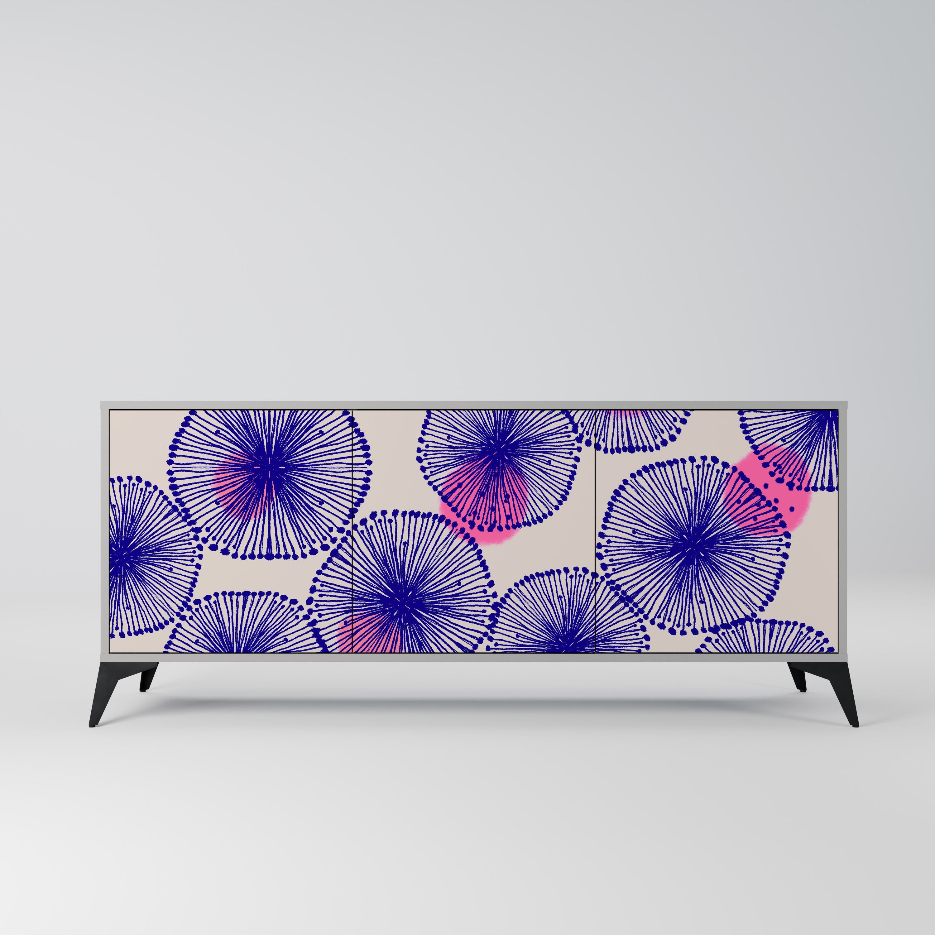 MAGIC NATURE 3-türiges Sideboard in grauer Ausführung
