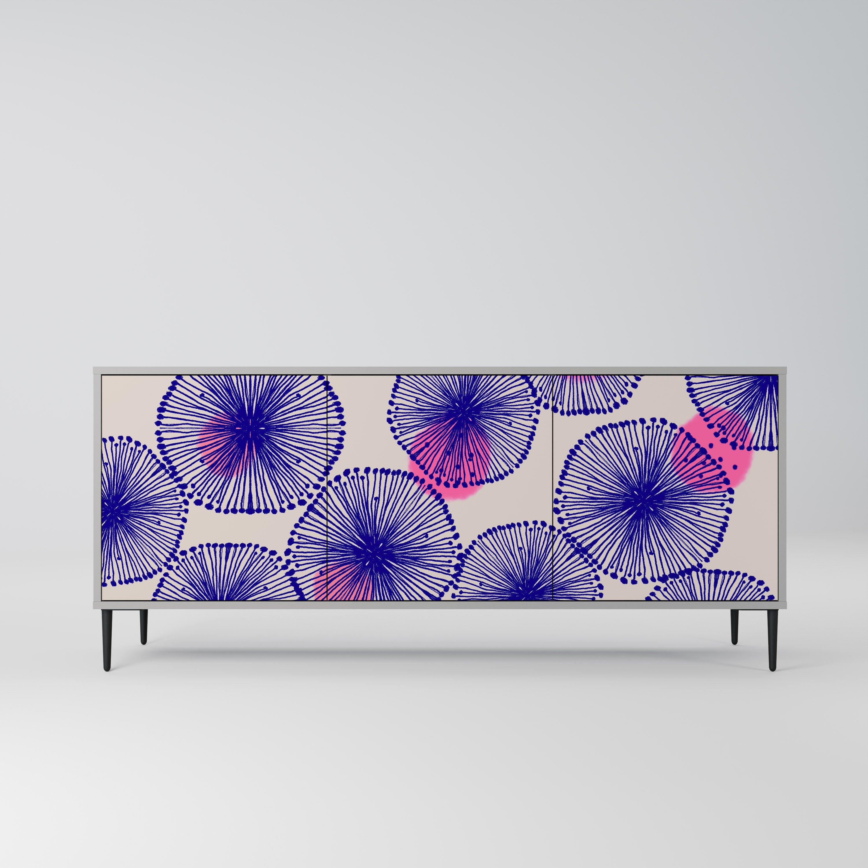 MAGIC NATURE 3-türiges Sideboard in grauer Ausführung