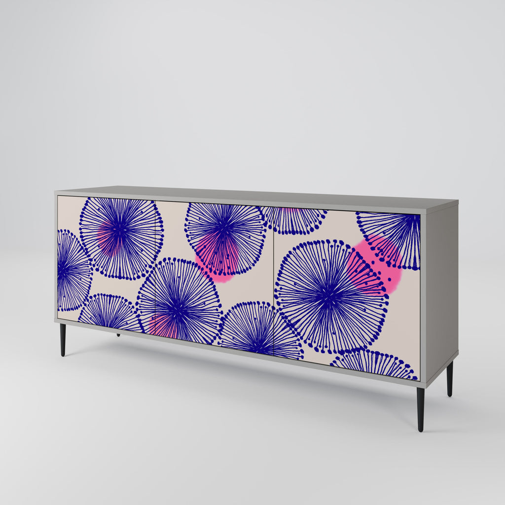 MAGIC NATURE 3-türiges Sideboard in grauer Ausführung