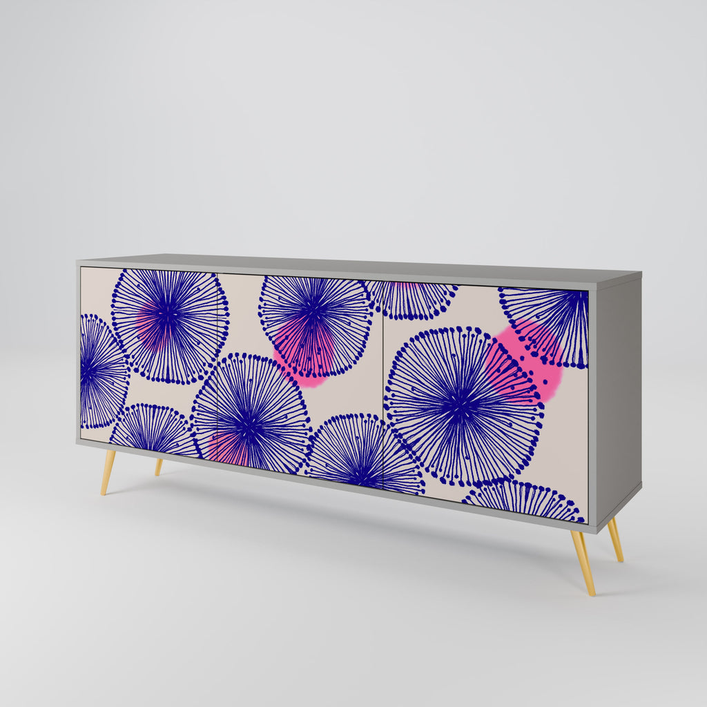 MAGIC NATURE 3-türiges Sideboard in grauer Ausführung