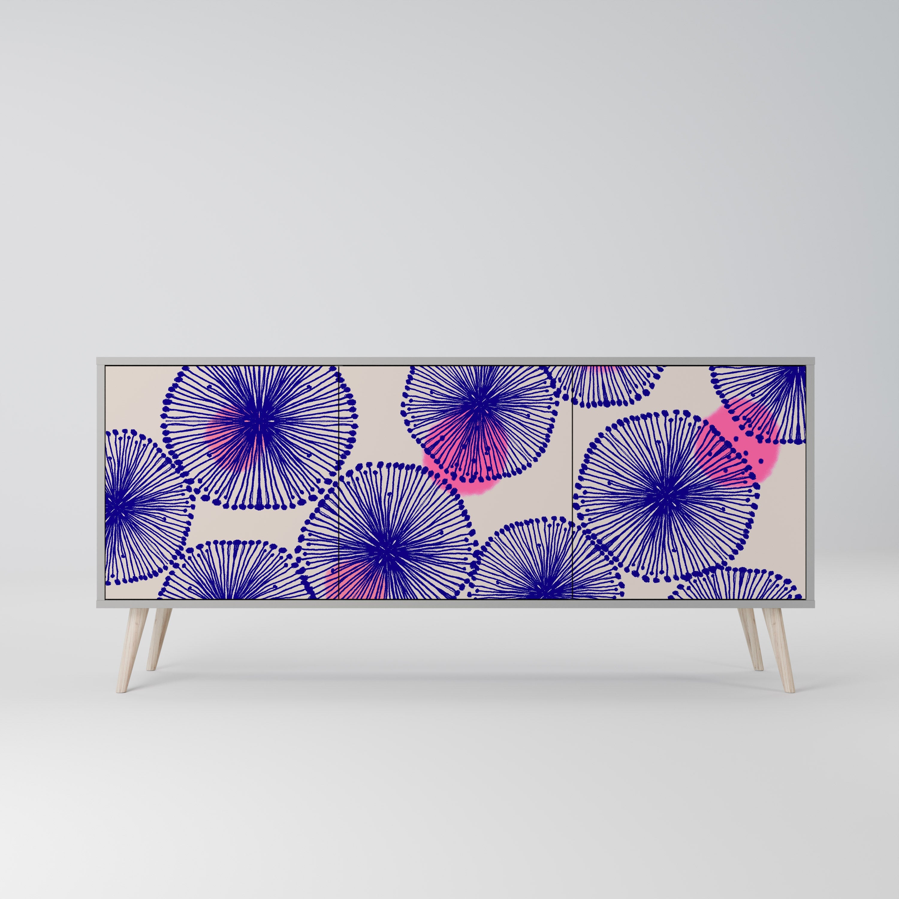 MAGIC NATURE 3-türiges Sideboard in grauer Ausführung