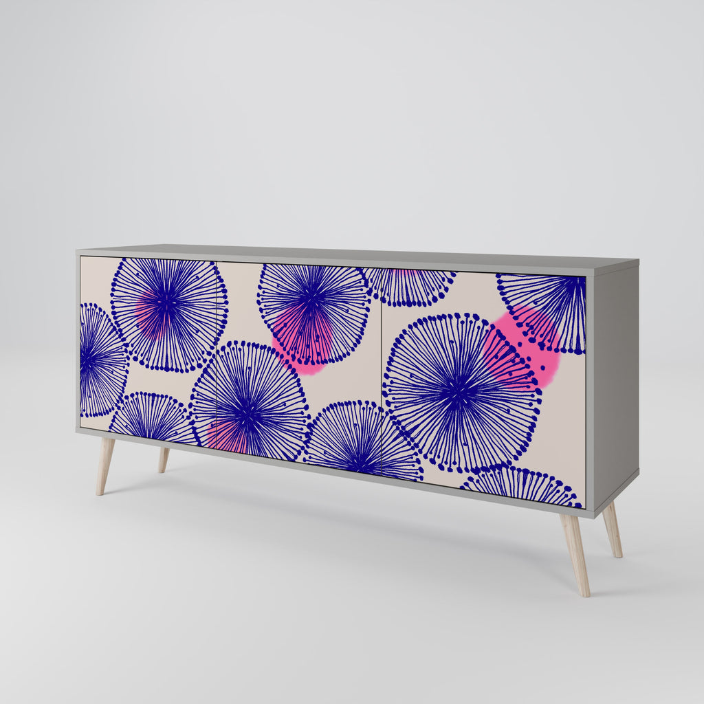 MAGIC NATURE 3-türiges Sideboard in grauer Ausführung