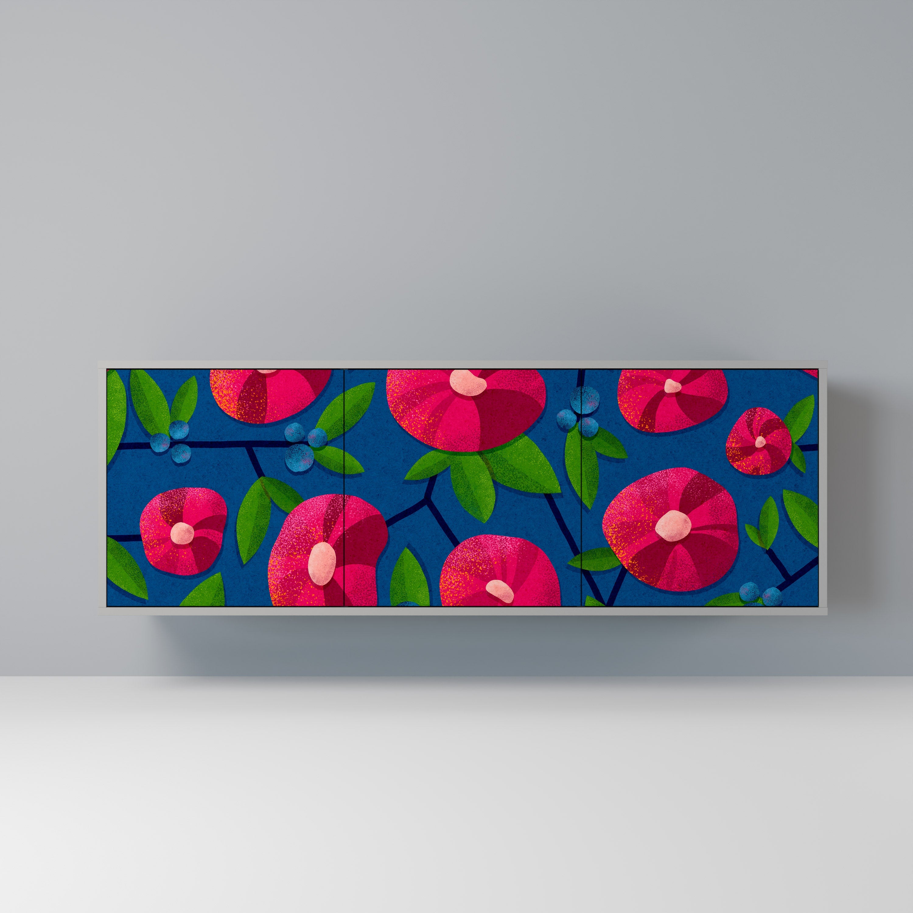 SPRING THOUGHTS 3-türiges Sideboard in grauer Ausführung