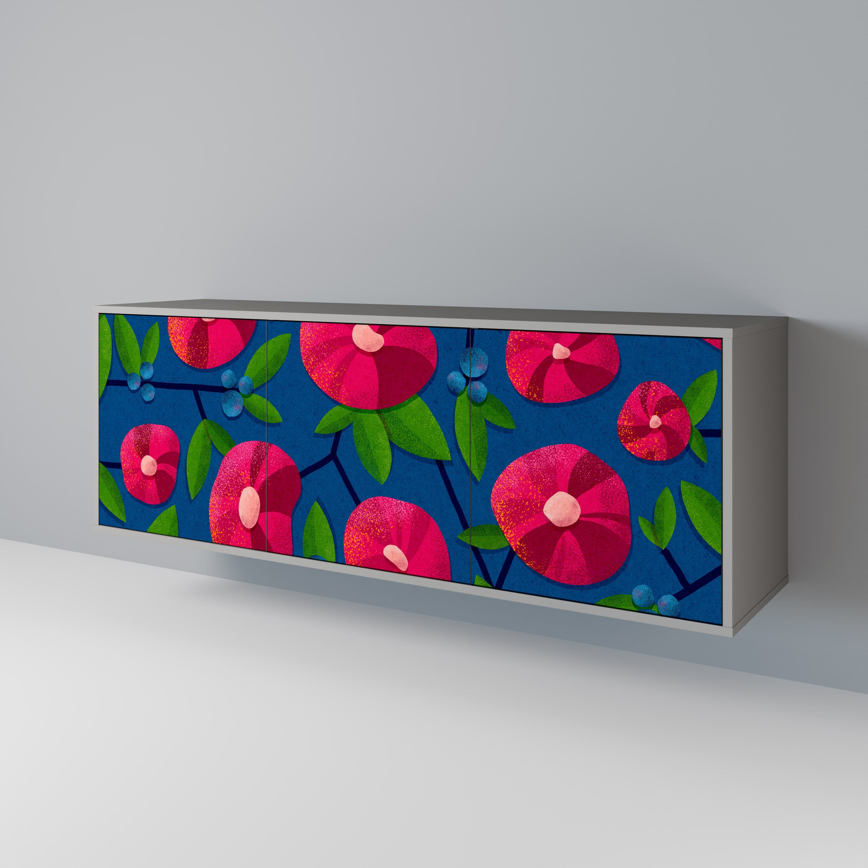 SPRING THOUGHTS 3-türiges Sideboard in grauer Ausführung