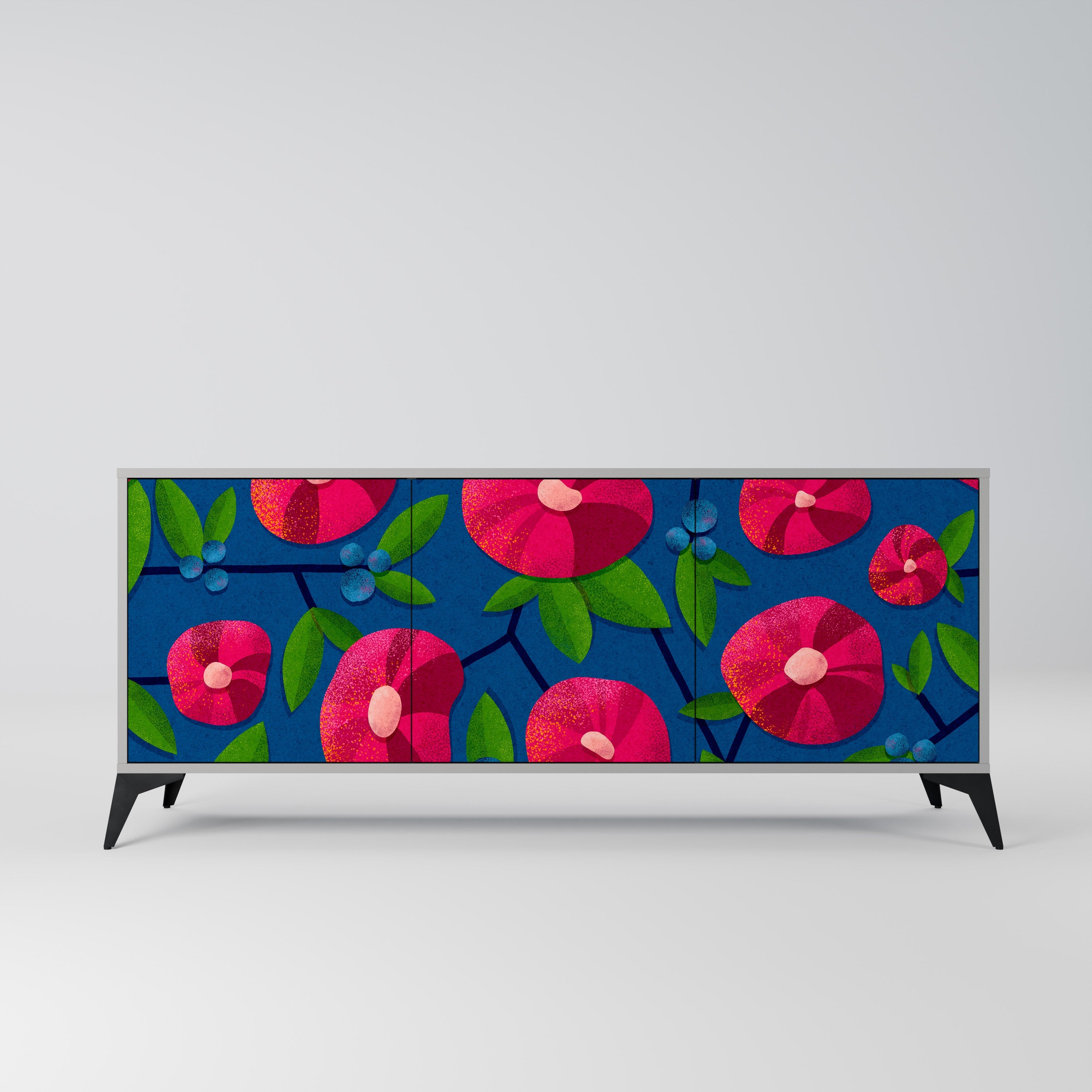 SPRING THOUGHTS 3-türiges Sideboard in grauer Ausführung