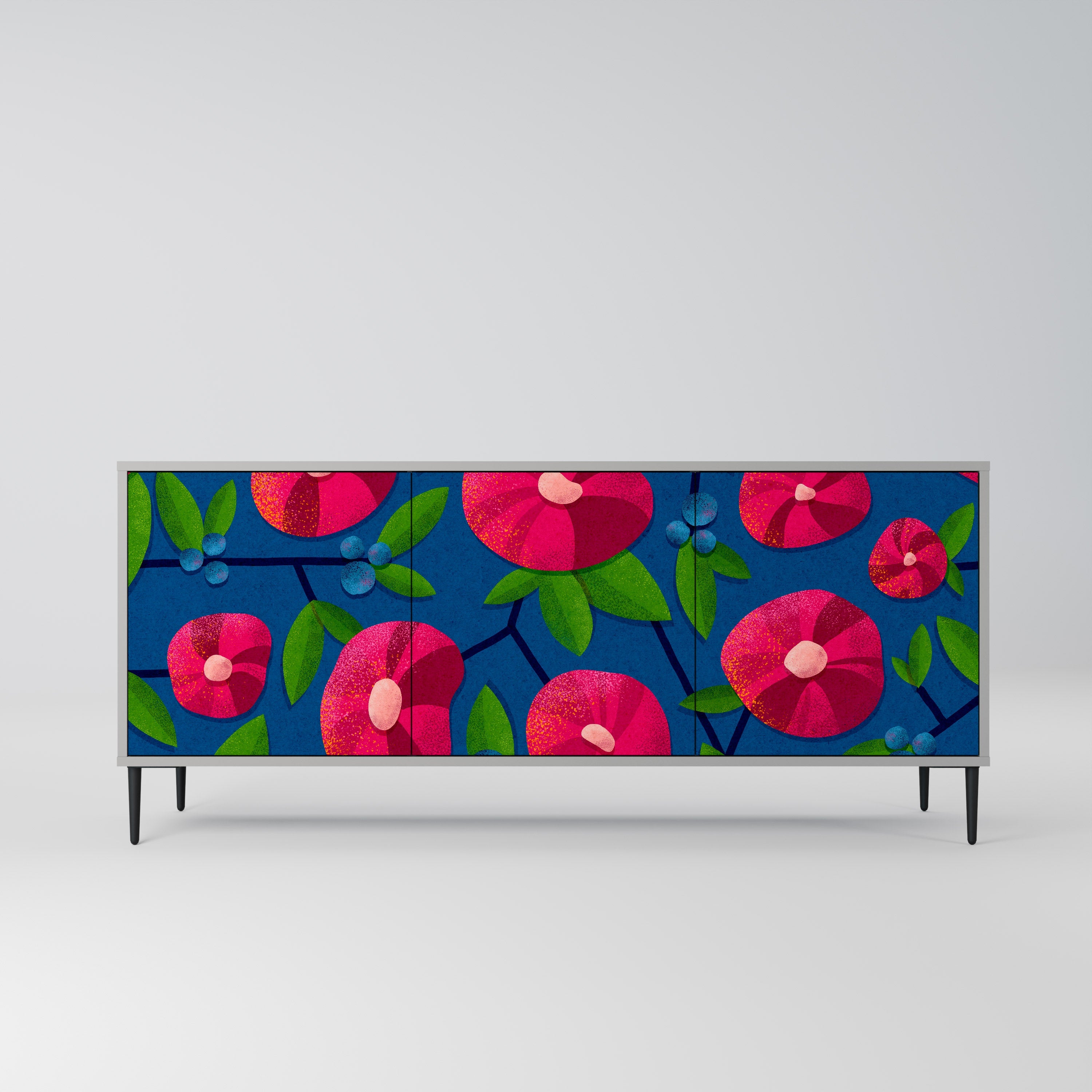 SPRING THOUGHTS 3-türiges Sideboard in grauer Ausführung