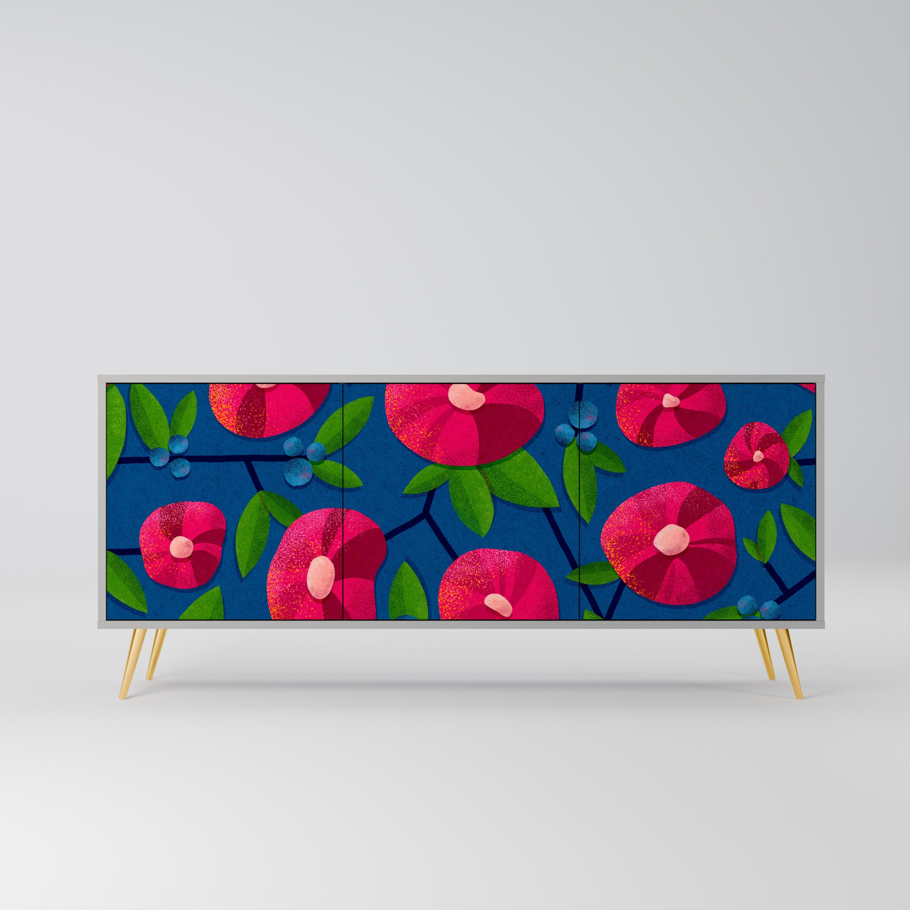 SPRING THOUGHTS 3-türiges Sideboard in grauer Ausführung