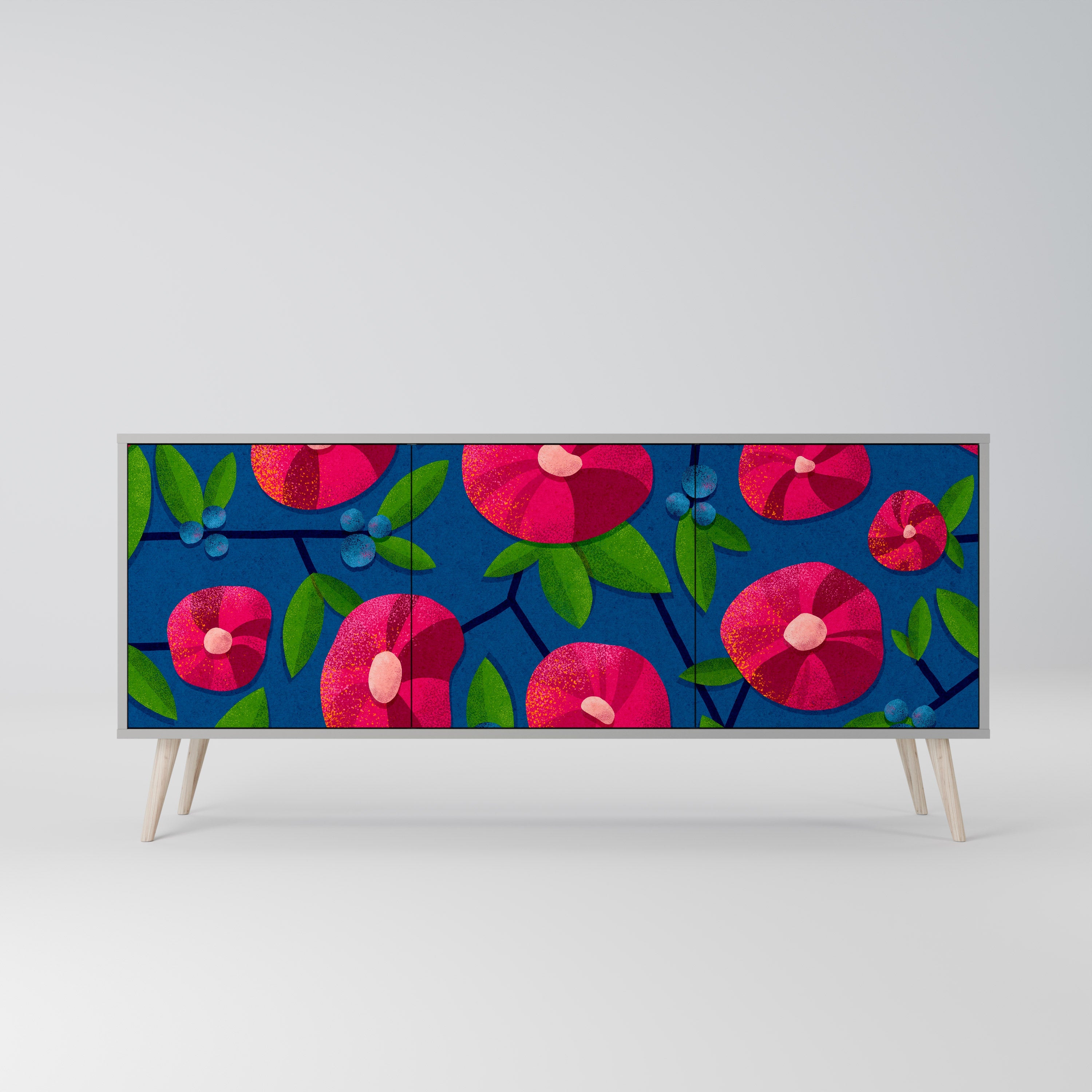 SPRING THOUGHTS 3-türiges Sideboard in grauer Ausführung