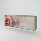 PEONY WHISPER 3-Door Sideboard in Grey Finish
