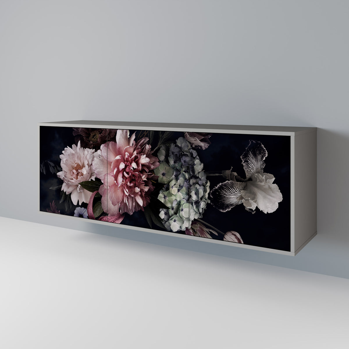 PURE BLOSSOM 3-türiges Sideboard