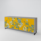 YELLOW CHINOISERIE Sideboard mit 3 Türen in Grau