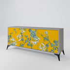 YELLOW CHINOISERIE Sideboard mit 3 Türen in Grau