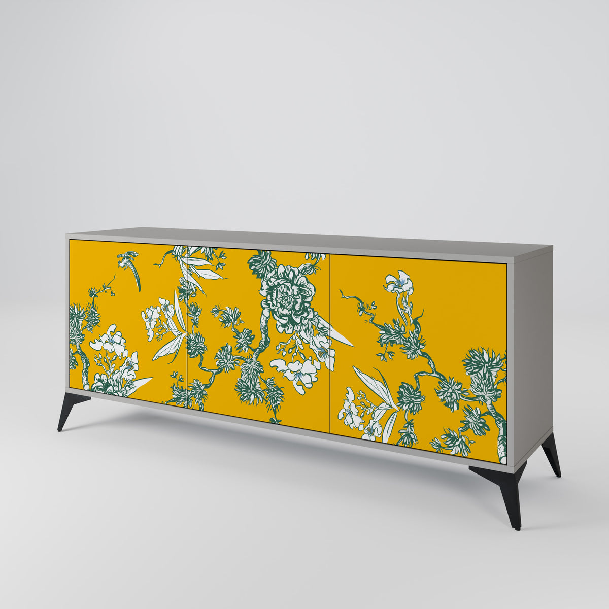 YELLOW CHINOISERIE 3-türiges Sideboard