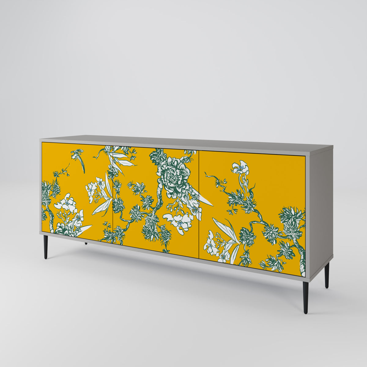YELLOW CHINOISERIE 3-türiges Sideboard