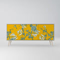 YELLOW CHINOISERIE Sideboard mit 3 Türen in Grau